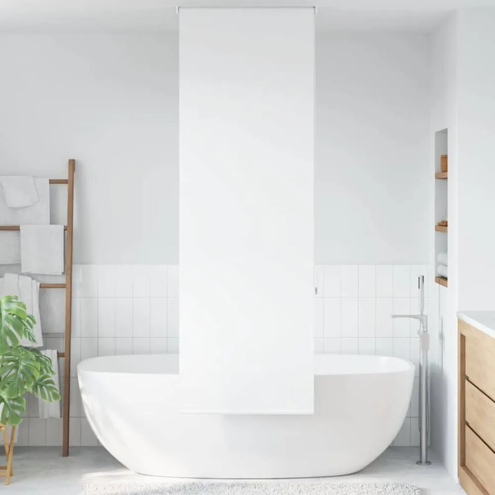 vidaXL Estor enrollable para ducha tela 60x240 cm ancho 56 cm Blanco New