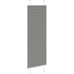 vidaXL Decoración-Estor Plisado 40x100 cm Tela Ancho 39,4 cm Poliéster