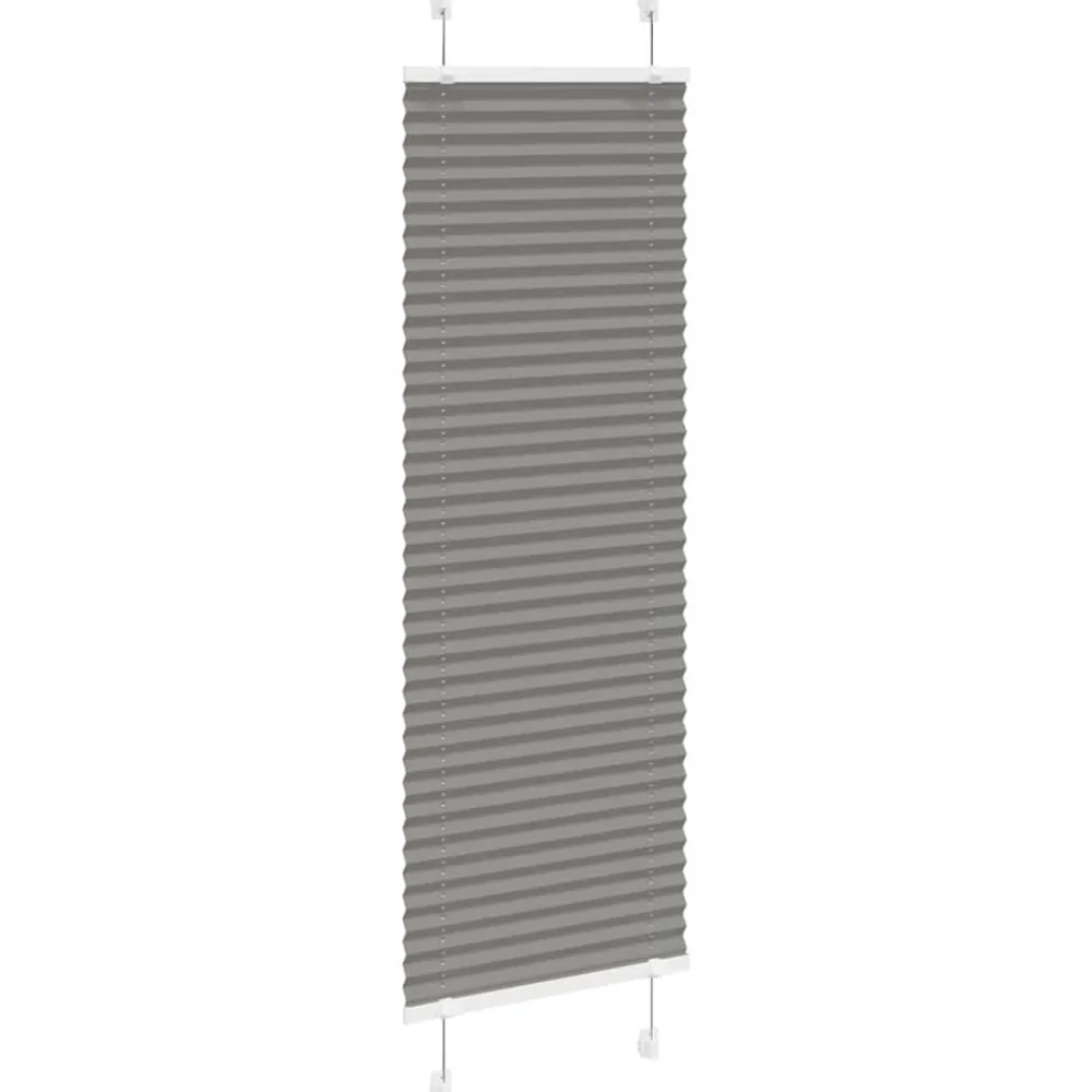 vidaXL Decoración-Estor Plisado 40x100 cm Tela Ancho 39,4 cm Poliéster