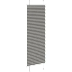 vidaXL Decoración-Estor Plisado 40x100 cm Tela Ancho 39,4 cm Poliéster