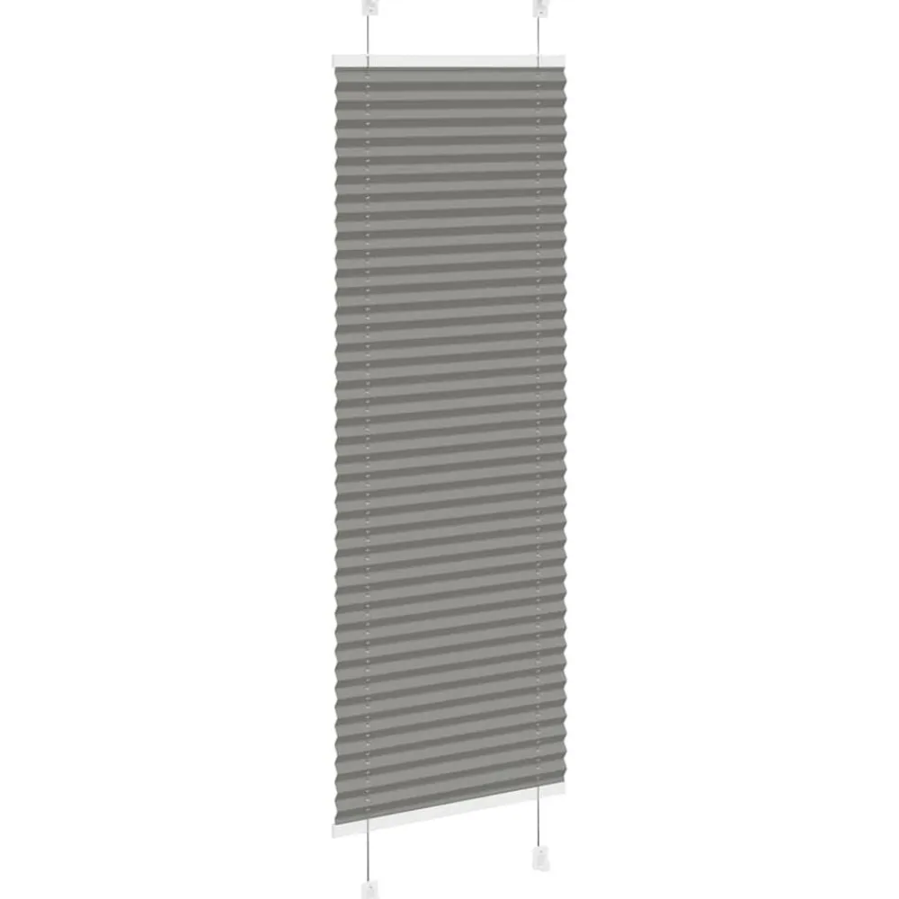 vidaXL Decoración-Estor Plisado 40x100 cm Tela Ancho 39,4 cm Poliéster