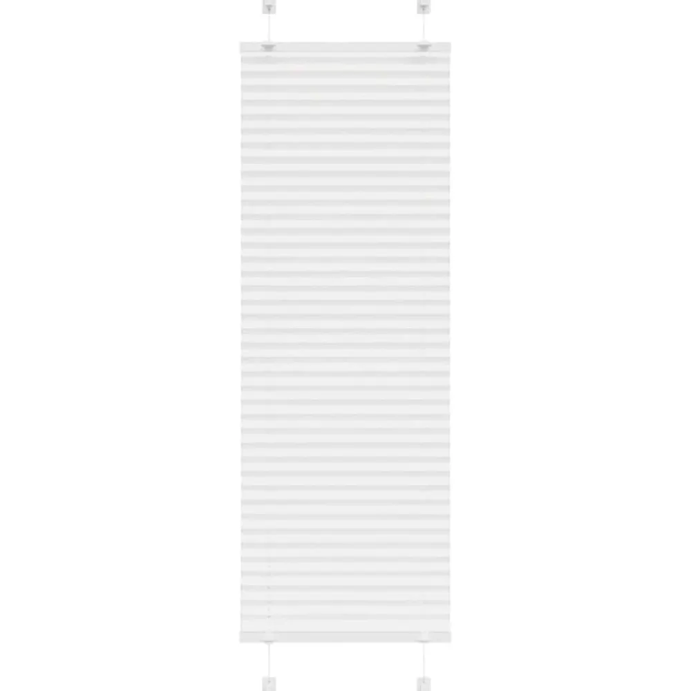 vidaXL Estor Plisado 40x100 cm Tela Ancho 39,4 cm Poliéster Blanco