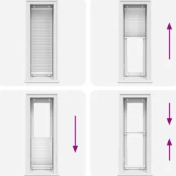 vidaXL Estor Plisado 40x100 cm Tela Ancho 39,4 cm Poliéster Blanco