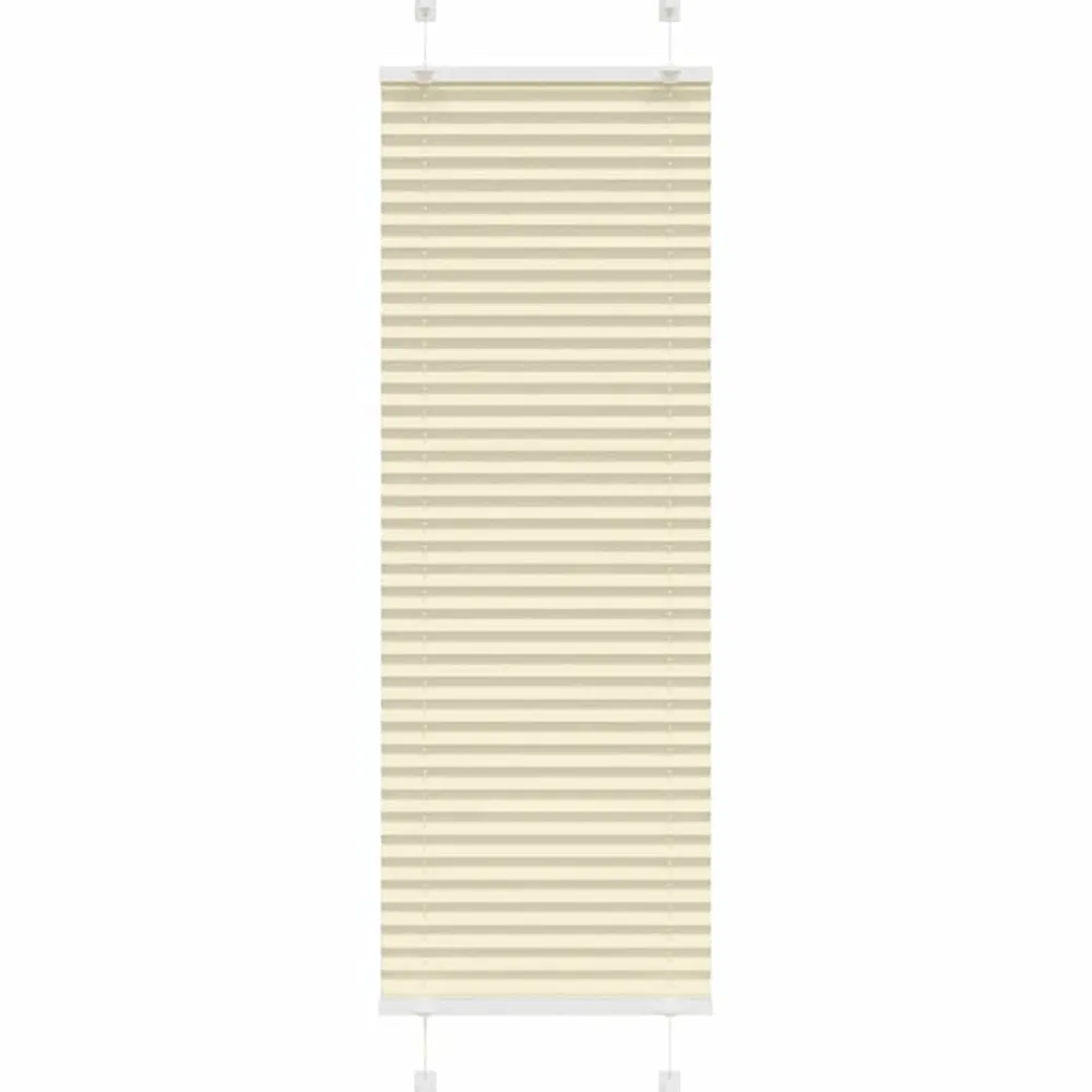 vidaXL Estor Plisado 40x100 cm Tela Ancho 39,4 cm Poliéster Crema Discount