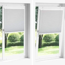 vidaXL Estor Plisado 40x100 cm Tela Ancho 39,4 cm Poliéster Crema Discount