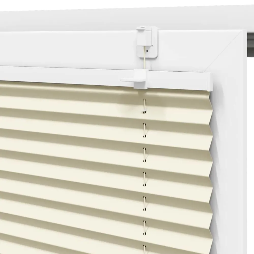 vidaXL Estor Plisado 40x100 cm Tela Ancho 39,4 cm Poliéster Crema Discount