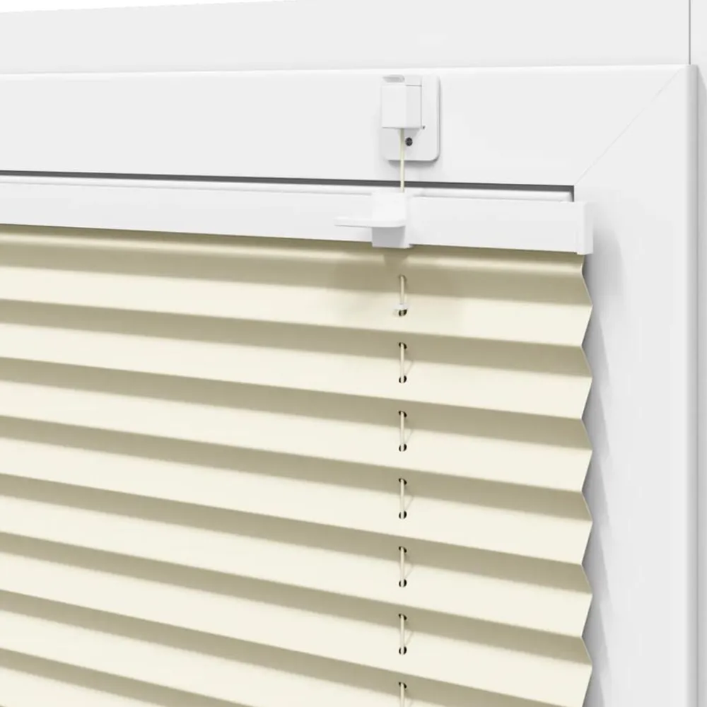 vidaXL Estor Plisado 40x100 cm Tela Ancho 39,4 cm Poliéster Crema Discount