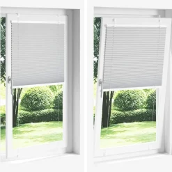 vidaXL Decoración-Estor Plisado 40x100 cm Tela Ancho 39,4 cm Poliéster