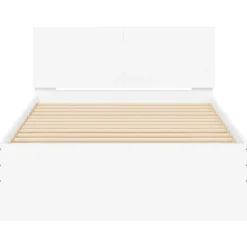 vidaXL Camas Y Accesorios-Estructura cama con cabecero madera ingeniería 100x200cm