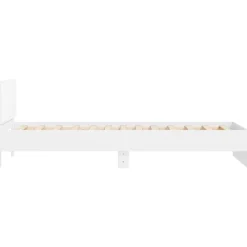 vidaXL Camas Y Accesorios-Estructura cama con cabecero madera ingeniería 100x200cm