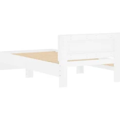 vidaXL Camas Y Accesorios-Estructura cama con cabecero madera ingeniería 100x200cm