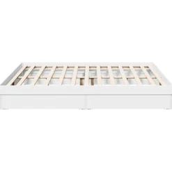 vidaXL Estructura cama con cajones madera ingeniería blanca 200x200 cm Blanco Hot