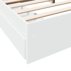 vidaXL Estructura cama con cajones madera ingeniería blanca 200x200 cm Blanco Hot
