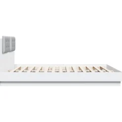 vidaXL Camas Y Accesorios-Estructura cama con cabecero madera ingeniería 200x200cm