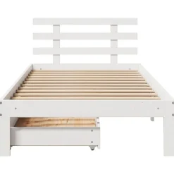 vidaXL Camas Y Accesorios-Estructura cama con cajones madera maciza pino 75x190 cm