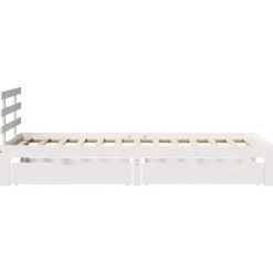 vidaXL Camas Y Accesorios-Estructura cama con cajones madera maciza pino 75x190 cm