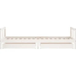 vidaXL Estructura cama niños con cajones madera pino 80x200 cm Blanco Hot