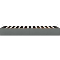 vidaXL Estructura cama otomana sin colchón tela 80x200cm Gris oscuro New