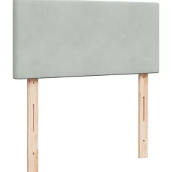 vidaXL Camas Y Accesorios-Estructura cama otomana colchón terciopelo 80x200cm
