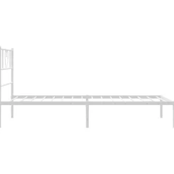 vidaXL Camas Y Accesorios-Estructura cama sin colchón con cabecero metal 75x190 cm