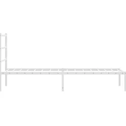 vidaXL Estructura cama sin colchón con cabecero metal 75x190 cm Blanco Online