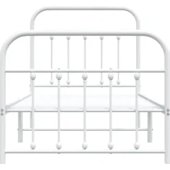 vidaXL Camas Y Accesorios-Estructura cama sin colchón con estribo metal 90x190 cm