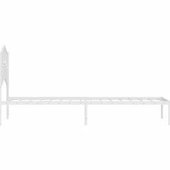 vidaXL Camas Y Accesorios-Estructura cama sin colchón con cabecero metal 75x190 cm