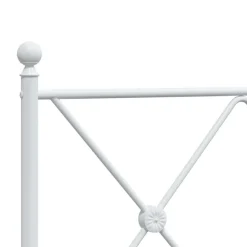 vidaXL Camas Y Accesorios-Estructura cama sin colchón con cabecero metal 75x190 cm
