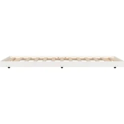 vidaXL Estructura cama sin colchón madera maciza pino blanca 100x200cm Blanco Online