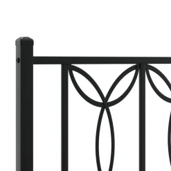 vidaXL Camas Y Accesorios-Estructura cama sin colchón con cabecero metal 75x190 cm