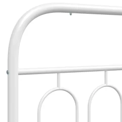 vidaXL Camas Y Accesorios-Estructura cama sin colchón con cabecero metal 75x190 cm