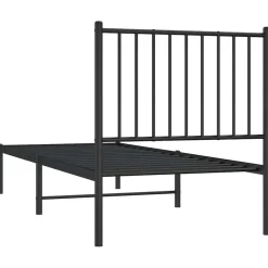 vidaXL Camas Y Accesorios-Estructura cama sin colchón con cabecero metal 75x190 cm