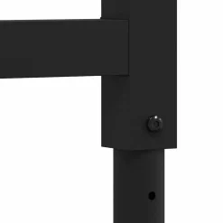 vidaXL Estructura de banco de trabajo 2 uds metal 55x(69-95,5)cm Negro Clearance