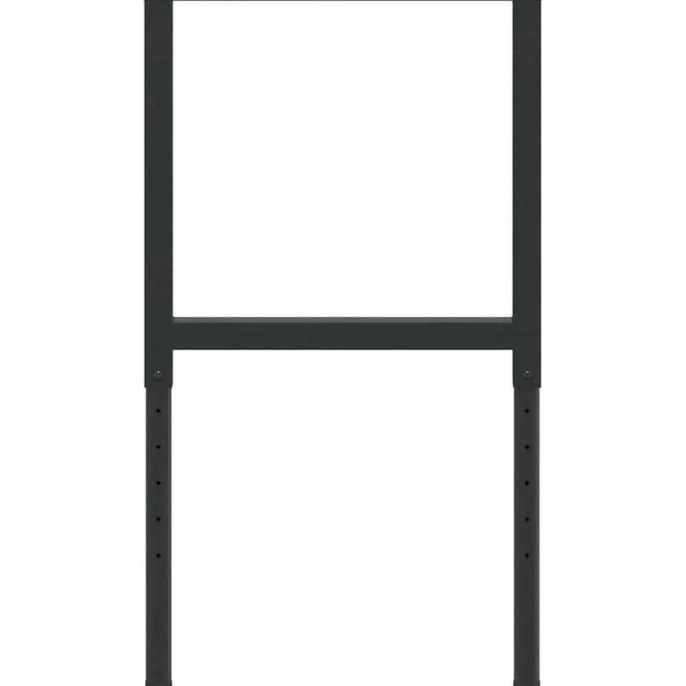 vidaXL Estructura de banco de trabajo 2 uds metal 55x(69-95,5)cm Negro Clearance