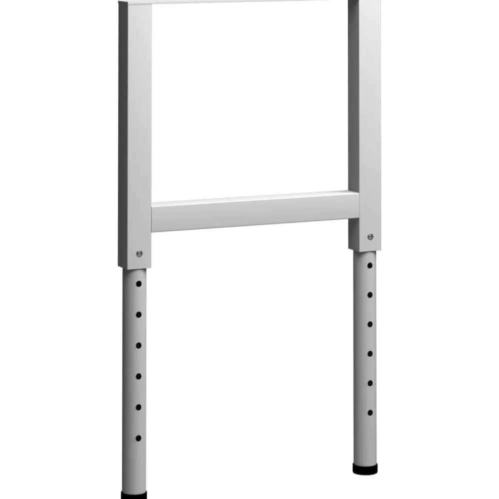 vidaXL Estructura de banco de trabajo 2 uds metal 55x(69-95,5)cm Gris Best