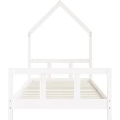 Niños vidaXL Mobiliario Para Bebés Y Niños Pequeños-Estructura de cama para niños madera de pino 90x190 cm