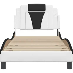 vidaXL Camas Y Accesorios-Estructura de cama Viana sin colchón cuero sintético 80x200 cm