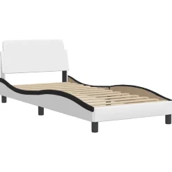vidaXL Camas Y Accesorios-Estructura de cama Viana sin colchón cuero sintético 80x200 cm