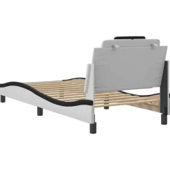 vidaXL Camas Y Accesorios-Estructura de cama Viana sin colchón cuero sintético 80x200 cm