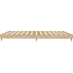 vidaXL Estructura de cama sin colchón 200x200 cm Roble Sonoma Clearance