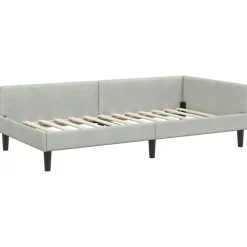 vidaXL Estructura de cama en esquina 80 cm x 200 cm Gris claro Online