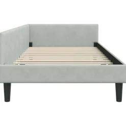 vidaXL Estructura de cama en esquina 80 cm x 200 cm Gris claro Online