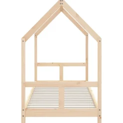 vidaXL Estructura de cama para niños madera maciza de pino 80x200 cm Natural Clearance