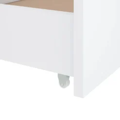 vidaXL Camas Y Accesorios-Estructura de cama sin colchón madera de pino blanca 90x200 cm