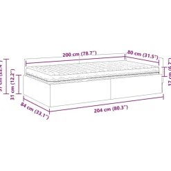 vidaXL Estructura de Cama Esquina con Colchón 2 pcs Verde Terciopelo Verde oscuro New