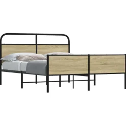 vidaXL Camas Y Accesorios-Estructura de cama sin colchón metal 150x200 cm