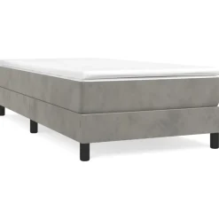 vidaXL Camas Y Accesorios-Estructura de cama con somier terciopelo 80x200 cm