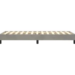 vidaXL Camas Y Accesorios-Estructura de cama con somier terciopelo 80x200 cm