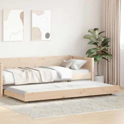 vidaXL Camas Y Accesorios-Estructura de cama 100 x 200 cm Madera de pino macizo