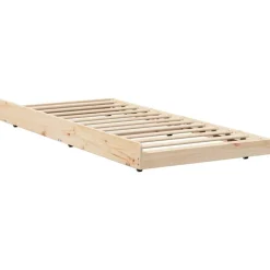 vidaXL Camas Y Accesorios-Estructura de cama 100 x 200 cm Madera de pino macizo
